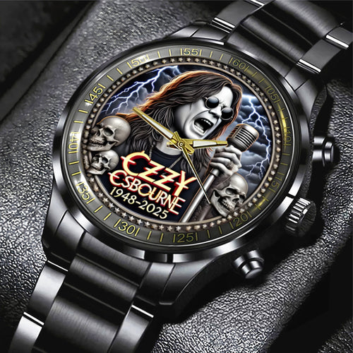 Ozzy Osbourne Black Stainless Steel Watch – MAITM 12272