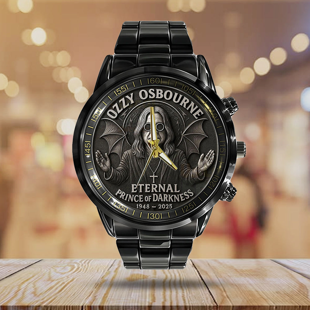 Ozzy Osbourne Black Stainless Steel Watch – MAITM 12454