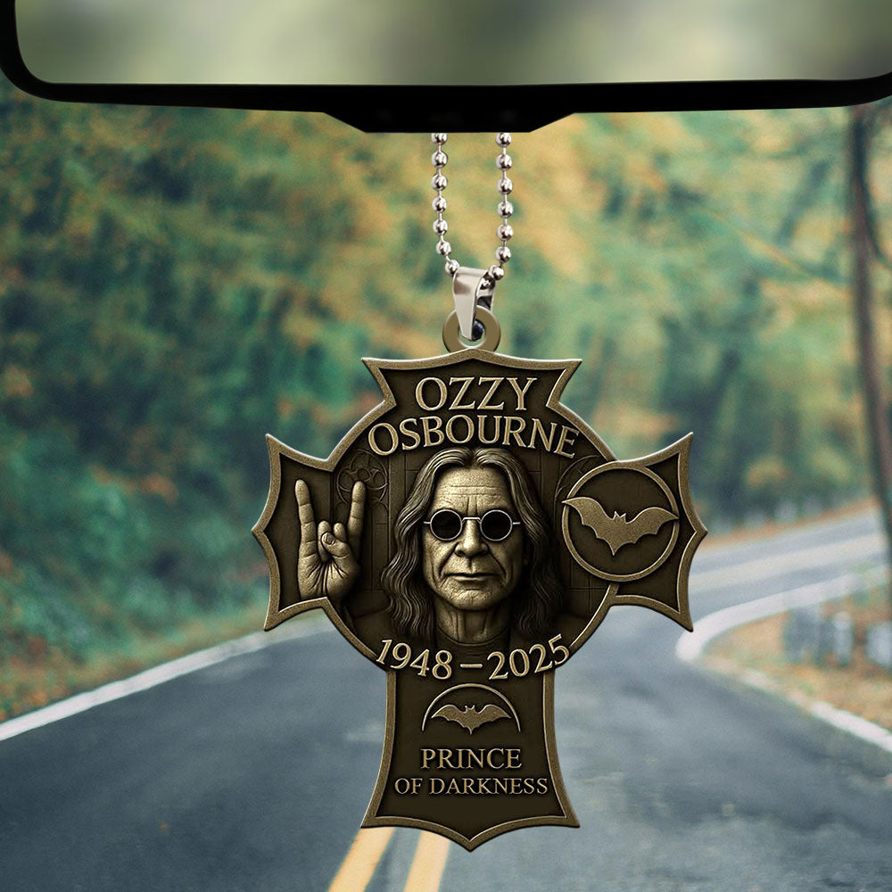 Ozzy Osbourne Custom shape 2-sided Acrylic Car Ornament – MAITM 12303