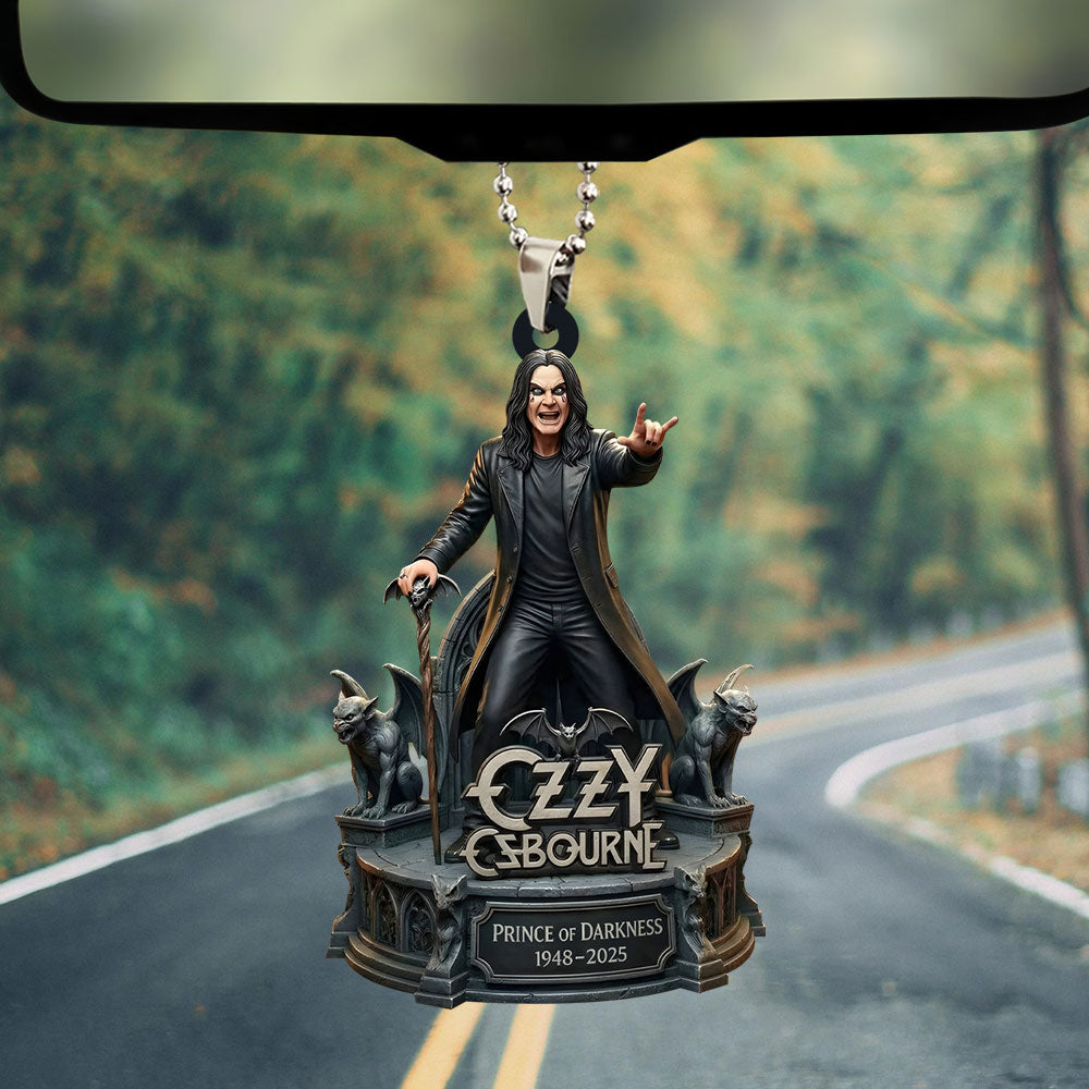 Ozzy Osbourne Custom shape 2-sided Acrylic Car Ornament – MAITM15009