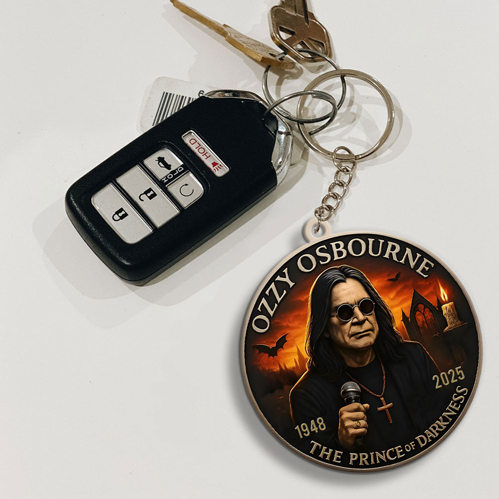 Ozzy Osbourne Custom Shape 2-sided Keychain – MAITM 12245