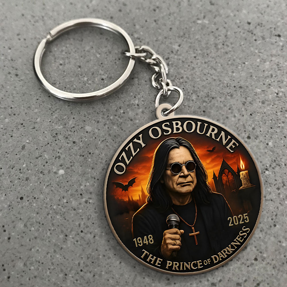 Ozzy Osbourne Custom Shape 2-sided Keychain – MAITM 12245