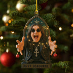 Ozzy Osbourne Custom Shape 2-side Printed Acrylic Ornament – MAITM12691