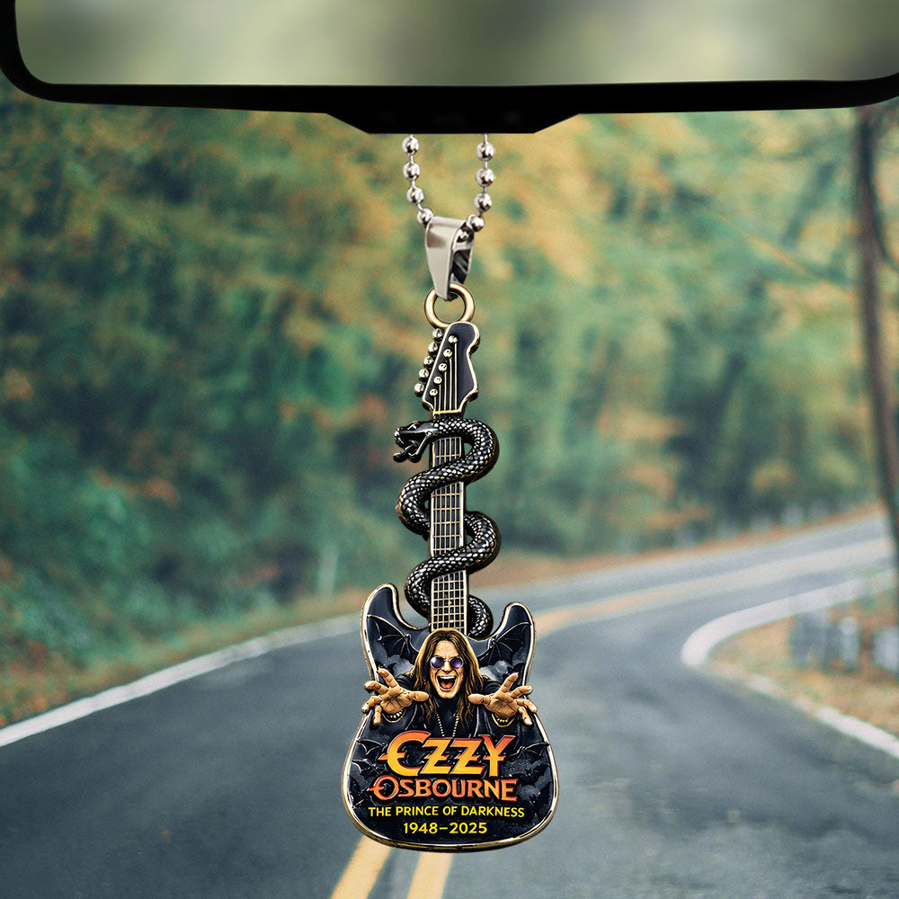 Ozzy Osbourne Custom shape 2-sided Acrylic Car Ornament – TATNTN21425
