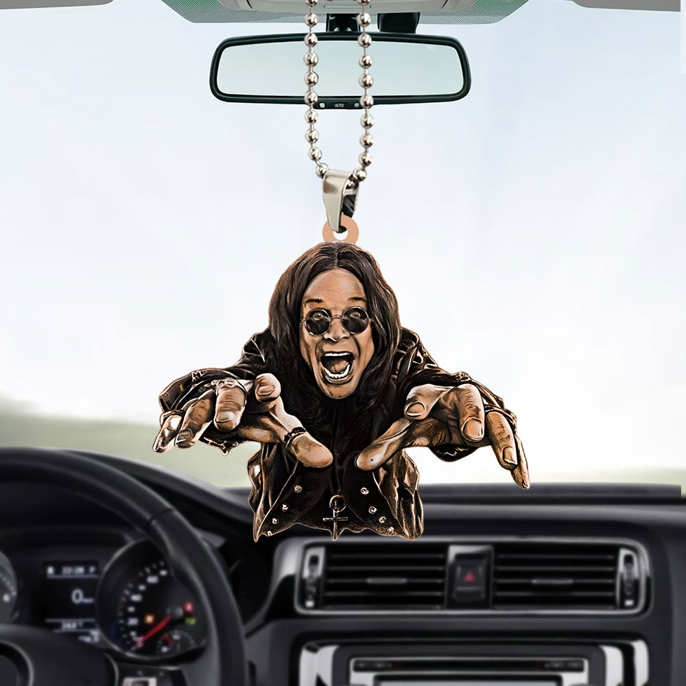 Ozzy Osbourne Custom shape 2-sided Acrylic Car Ornament – GNENEW587