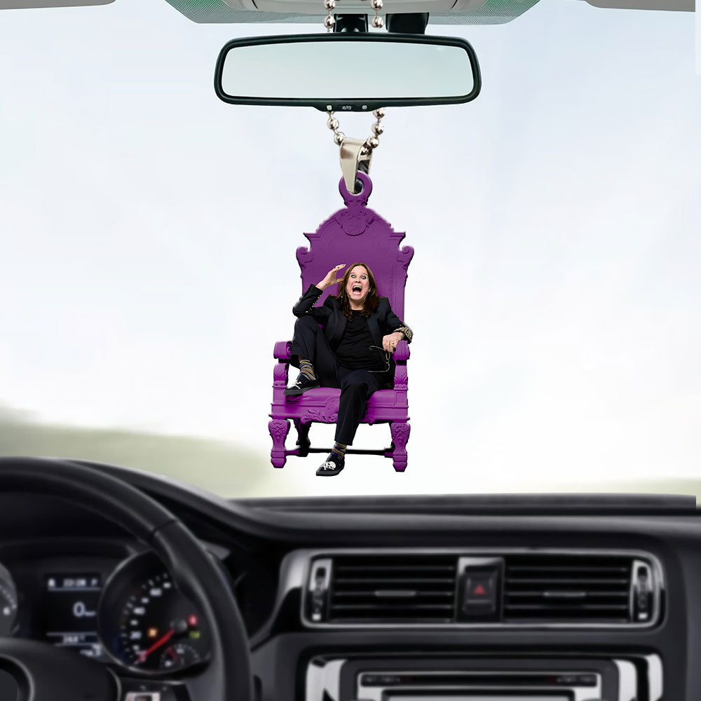 Ozzy Osbourne Custom shape 2-sided Acrylic Car Ornament – MAITM12617