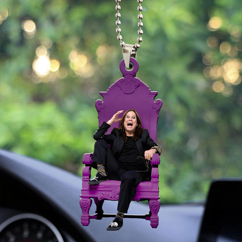 Ozzy Osbourne Custom shape 2-sided Acrylic Car Ornament – MAITM12617