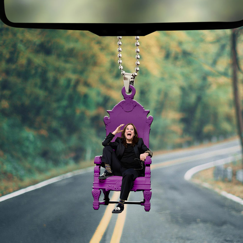 Ozzy Osbourne Custom shape 2-sided Acrylic Car Ornament – MAITM12617