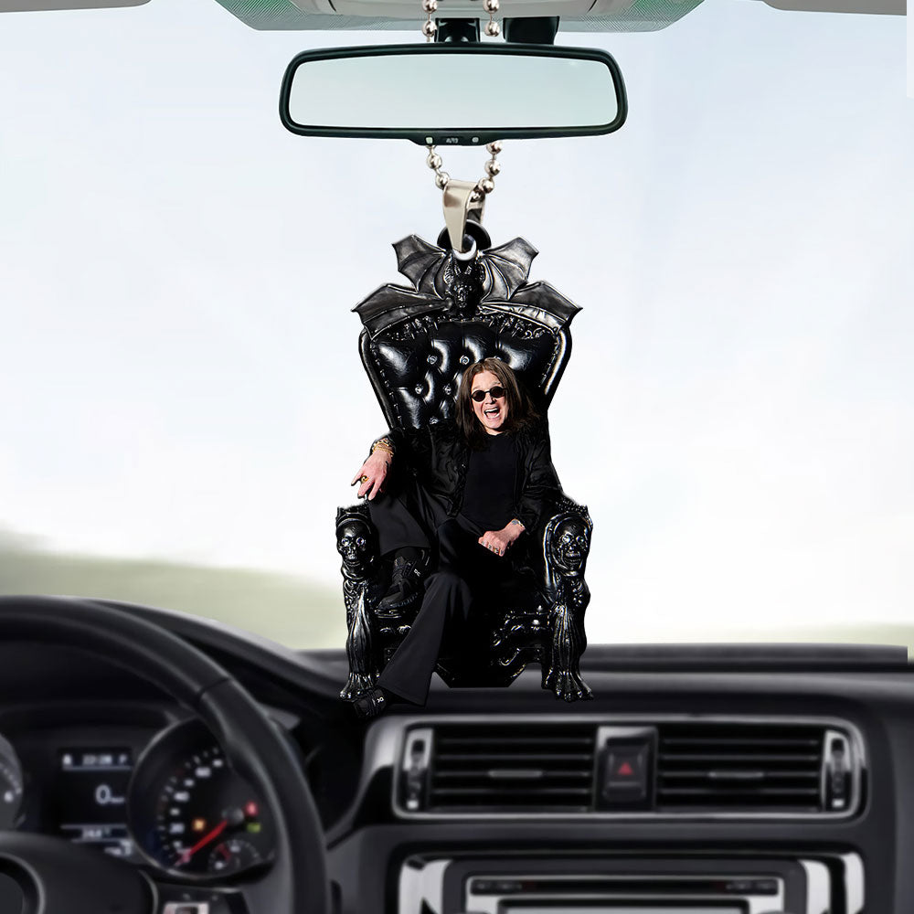Ozzy Osbourne Custom shape 2-sided Acrylic Car Ornament – MAITM12622