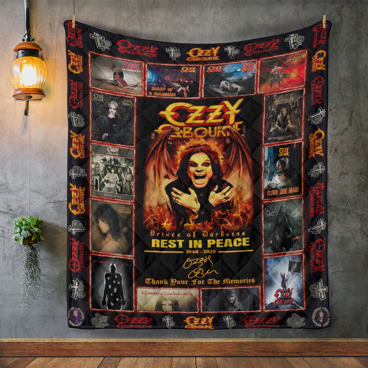 Ozzy Osbourne Quilt Blanket – MAITM 12368