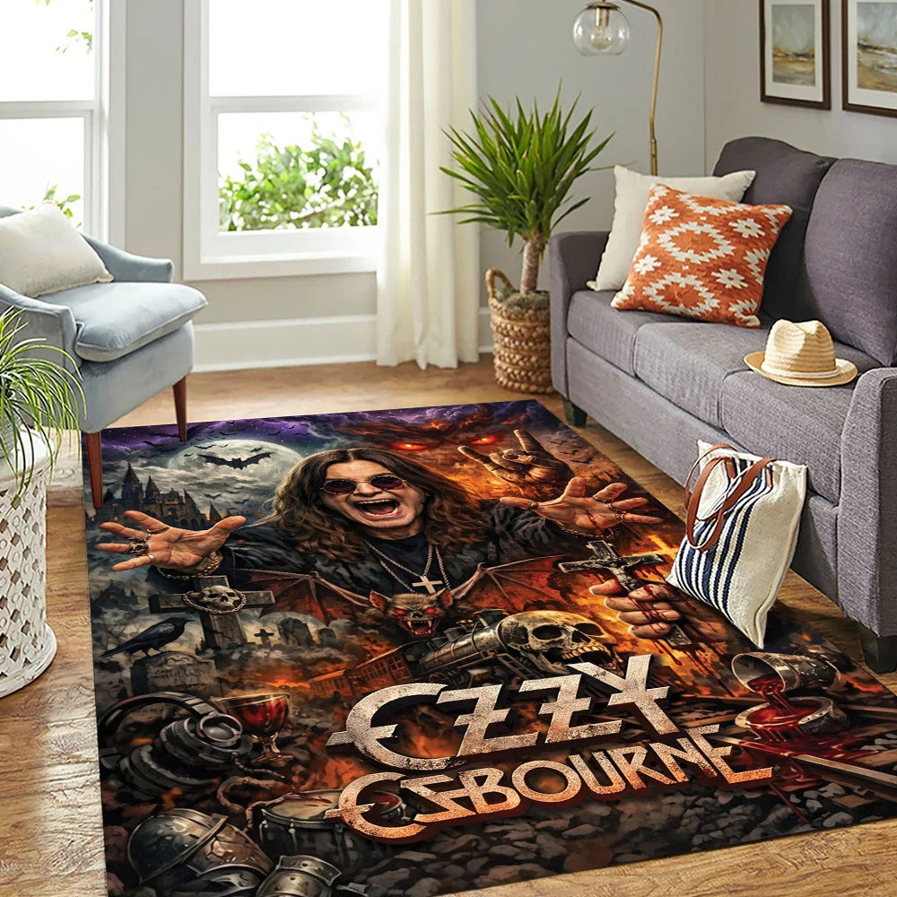 Ozzy Osbourne Rectangular Rug – TMTHU9149