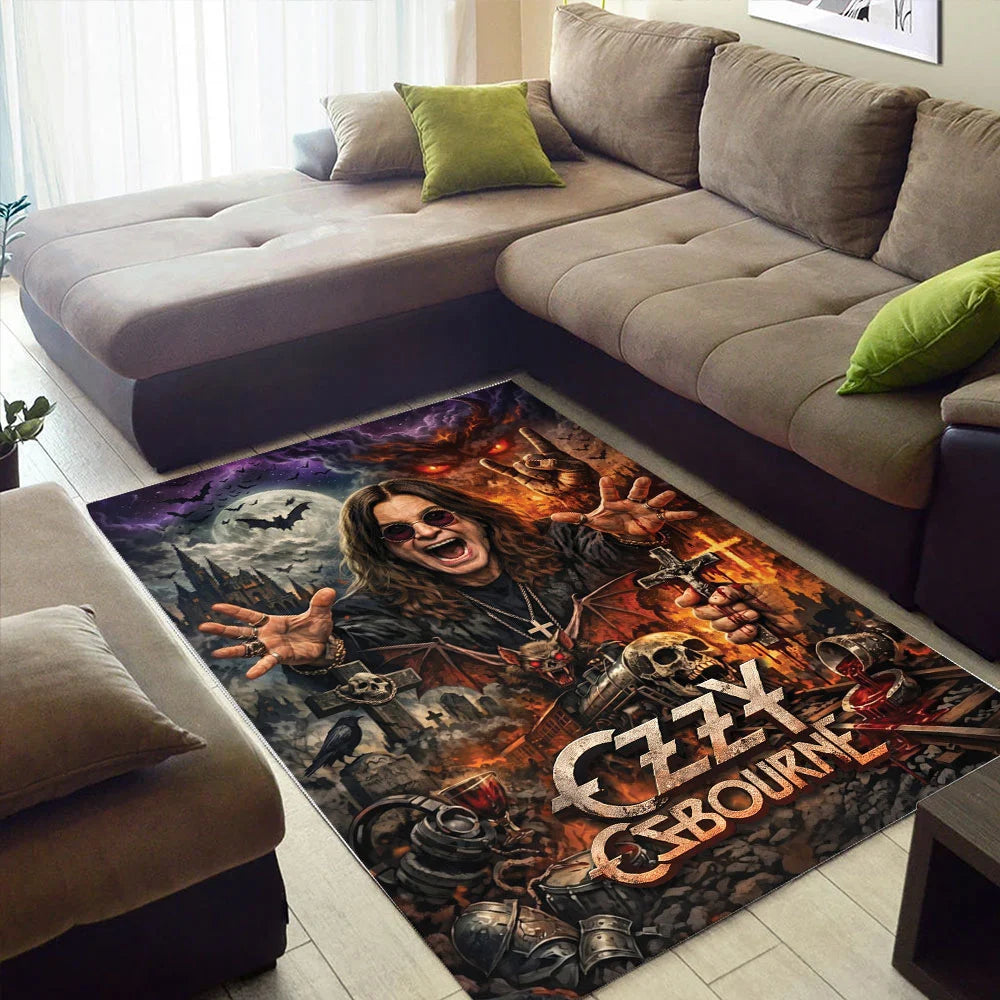 Ozzy Osbourne Rectangular Rug – TMTHU9149