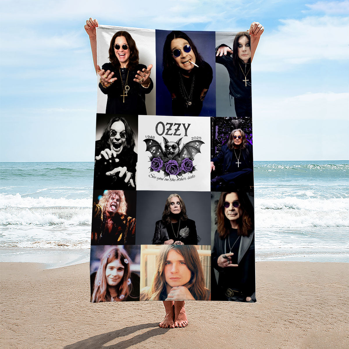 Ozzy Osbourne Rectangle Beach Towel – HOATT18601