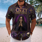 Ozzy Osbourne Short Sleeve Button-Down Shirt – TMTHU7192
