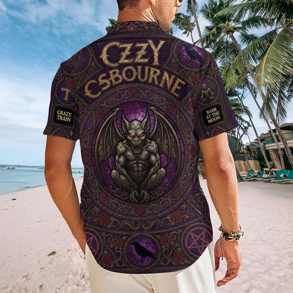 Ozzy Osbourne Short Sleeve Button-Down Shirt – TMTHU7192