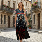 Ozzy Osbourne Short Sleeve Maxi Dress – HOATT19416