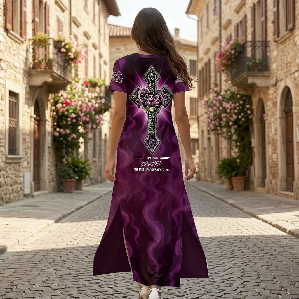 Ozzy Osbourne Short Sleeve Maxi Dress – HOATT19417