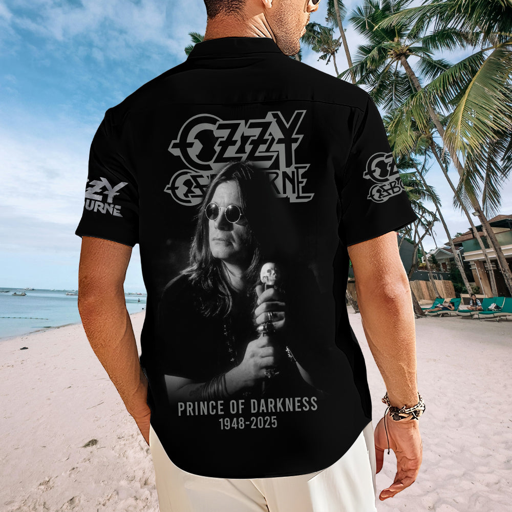 Ozzy Osbourne Short Sleeve Button-Down Shirt – MAITM12834
