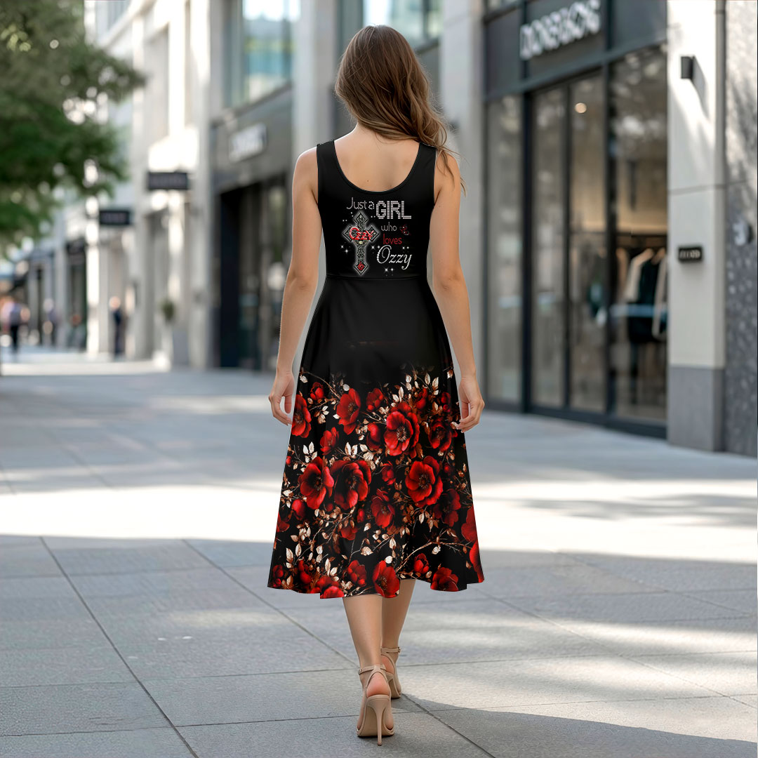 Ozzy Osbourne Sleeveless Knee-Length Dress – HOATT19759