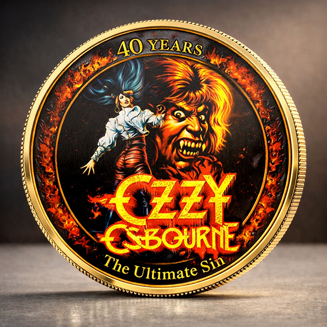 Ozzy Osbourne: The Ultimate Sin 40th Anniversary Commemorative Coin – TMTHU4993
