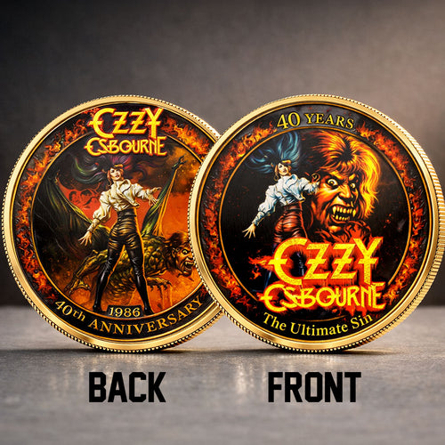 Ozzy Osbourne: The Ultimate Sin 40th Anniversary Commemorative Coin – TMTHU4993
