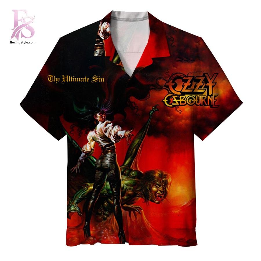 Ozzy Osbourne The Ultimate Sin Hawaiian Shirt