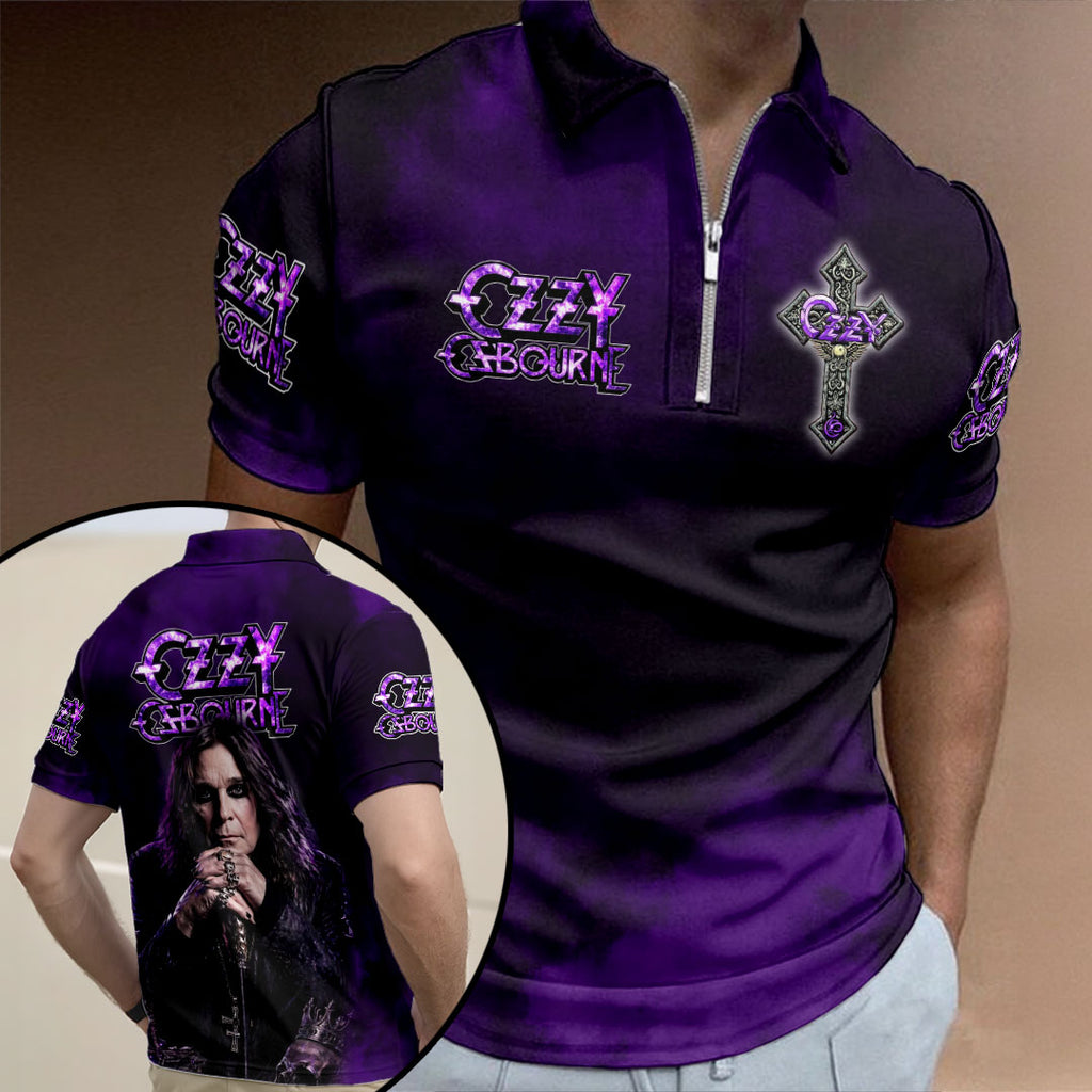 Ozzy Osbourne Zip Polo Shirt – HOATT20085