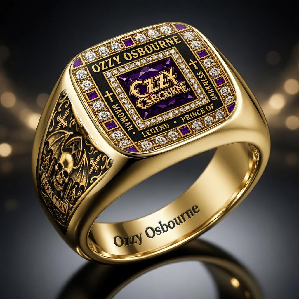 Ozzy Osbourne 3D Engraved Ring – HOATT18354