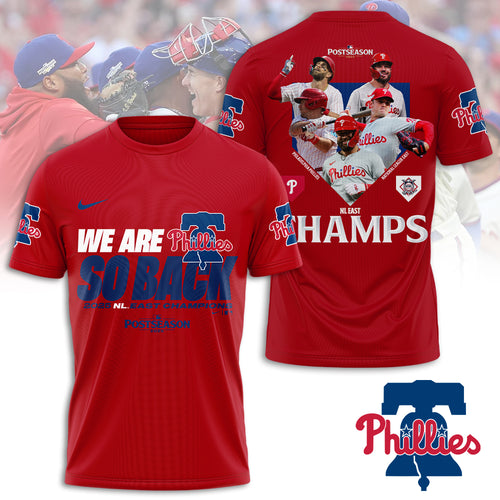 Philadelphia Phillies NL EAST Champions 2025 3D Apparel – TMTHU1024