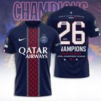 Paris Saint-Germain Champions of Europe 25/26 3D Apparel – TANTN23273