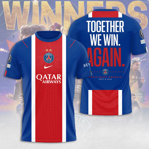 Paris Saint-Germain Champions of Europe 25/26 3D Apparel – TANTN23349