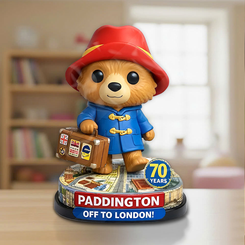 Paddington Bear 70th Anniversary 2028 Custom Shape Acrylic Plaque – TMTHU4015