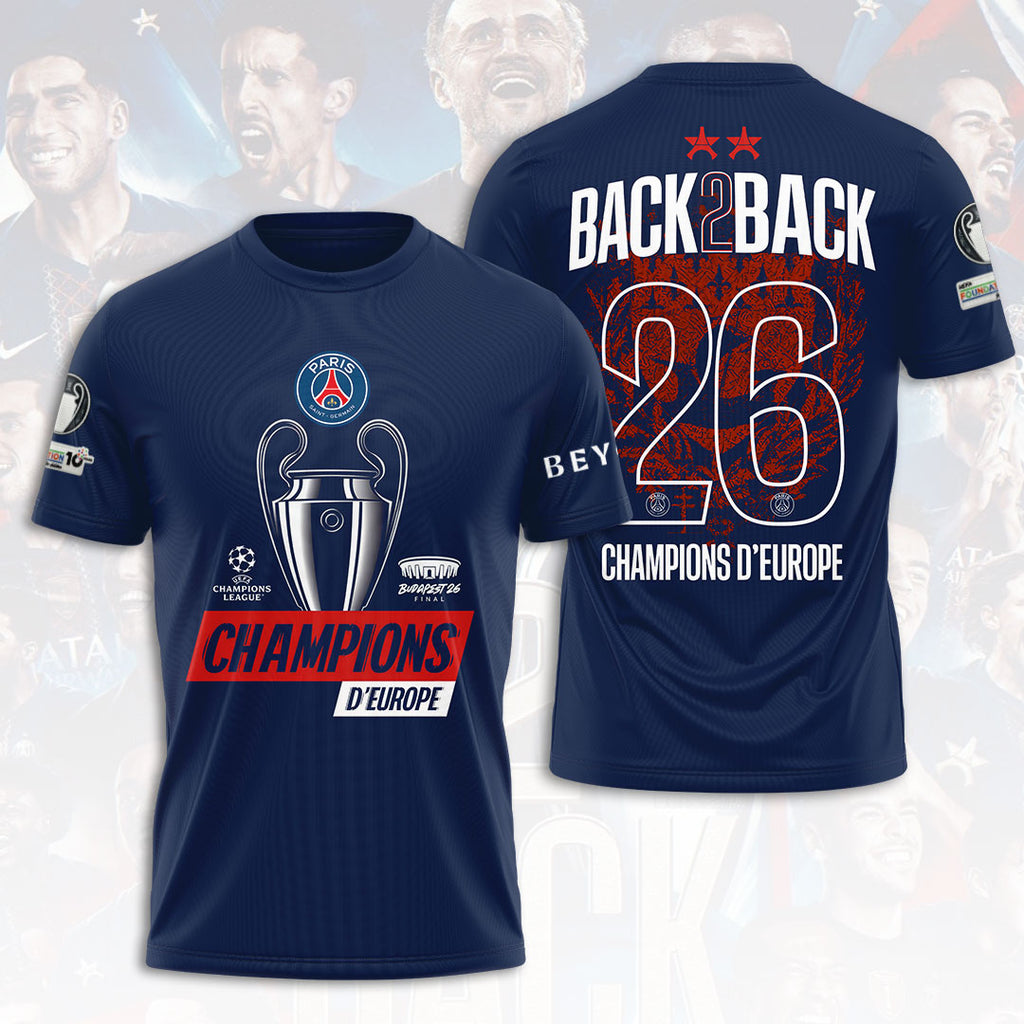 Paris Saint-Germain 25/26 Champions League Champions 3D Apparel – HOATT18323