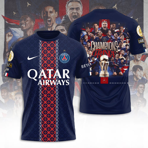 Paris Saint-Germain Champions De France 2026 3D Apparel – TANTN22897