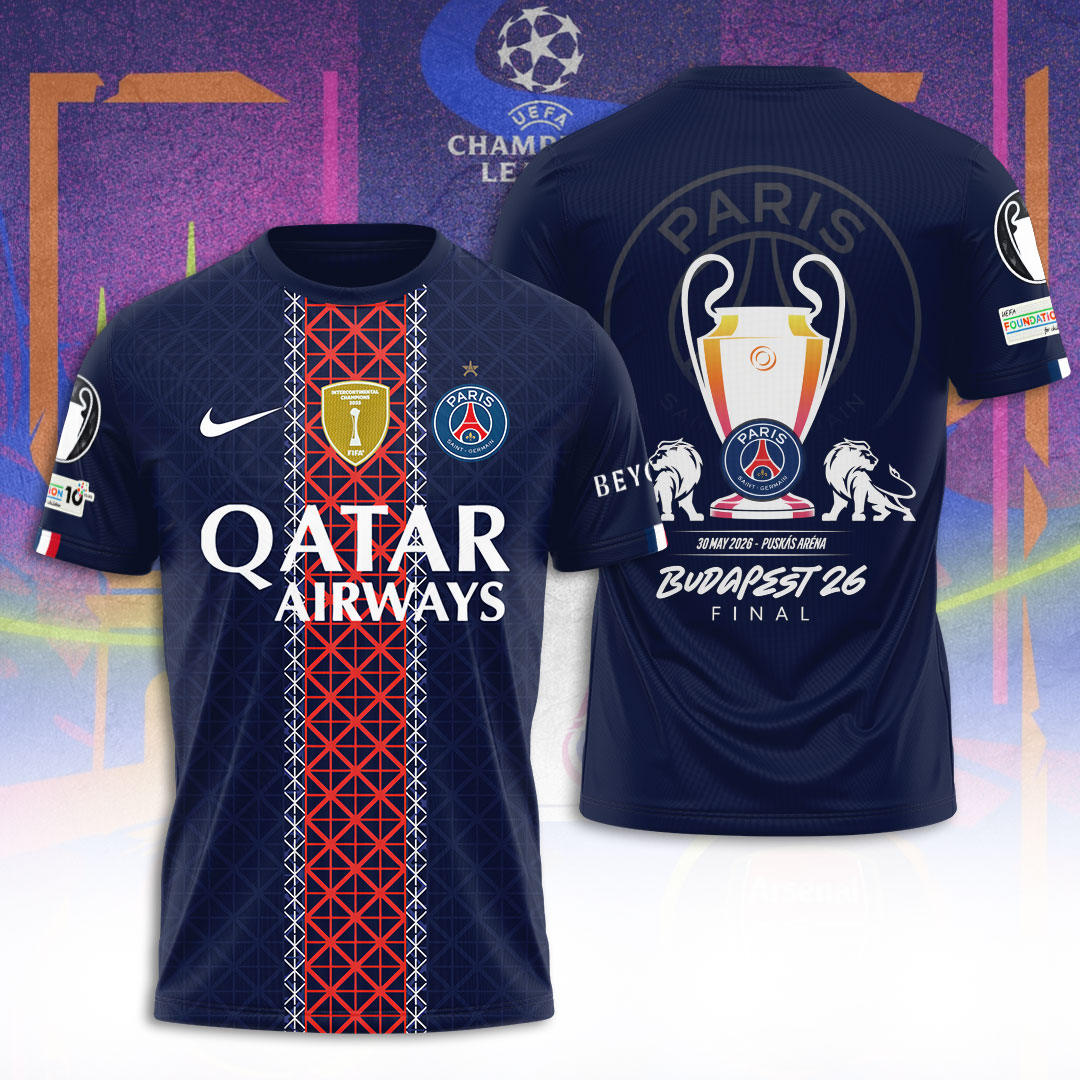 Paris Saint-Germain Champions League Final 2026 3D Apparel – TANTN22725