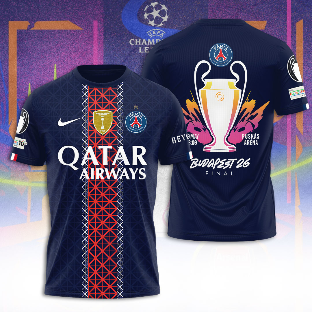 Paris Saint-Germain Champions League Final 2026 3D Apparel – TANTN22726