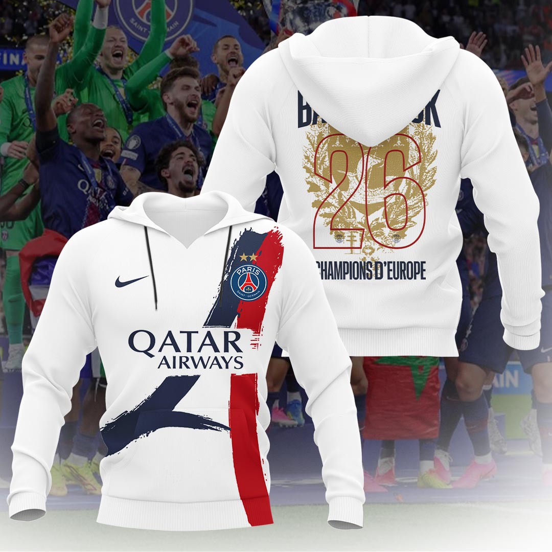 Paris Saint-Germain 25/26 Champions League Champions 3D Apparel – HOATT18324
