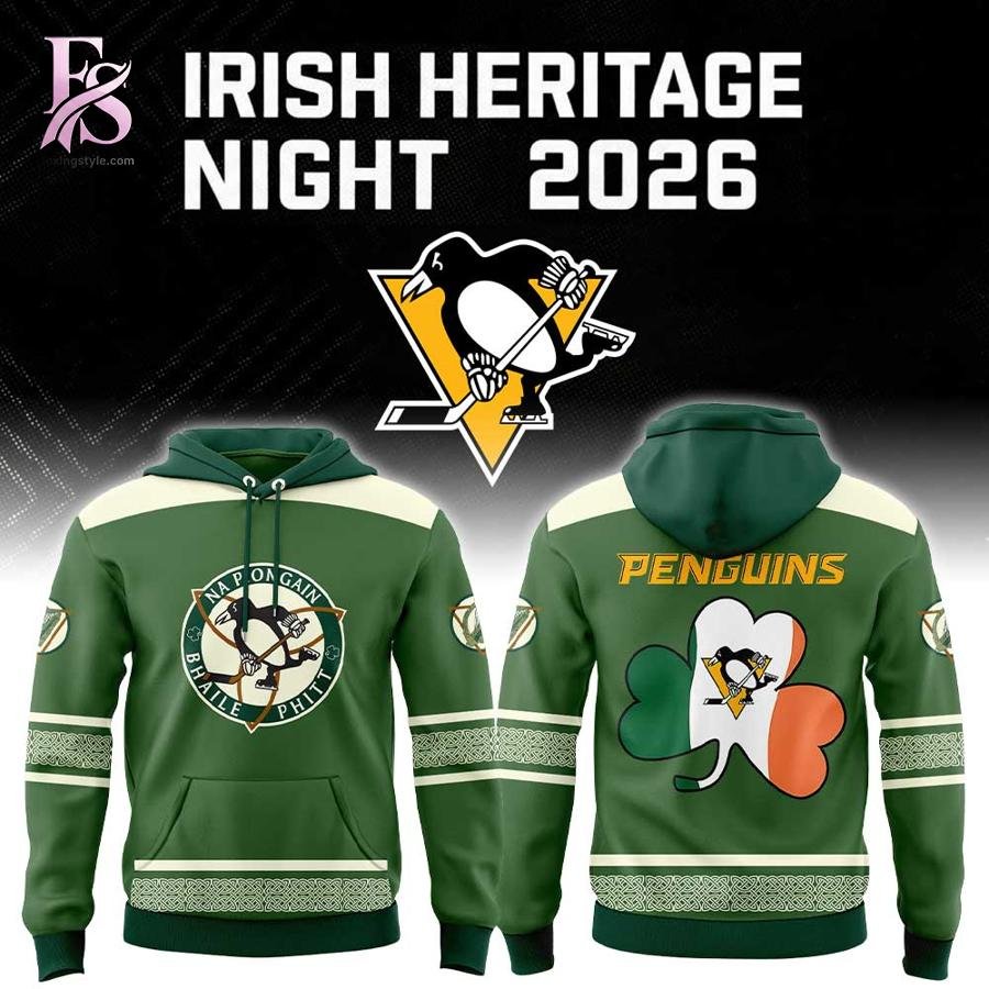 Penguins Website Irish Heritage Night 2026 Hoodie