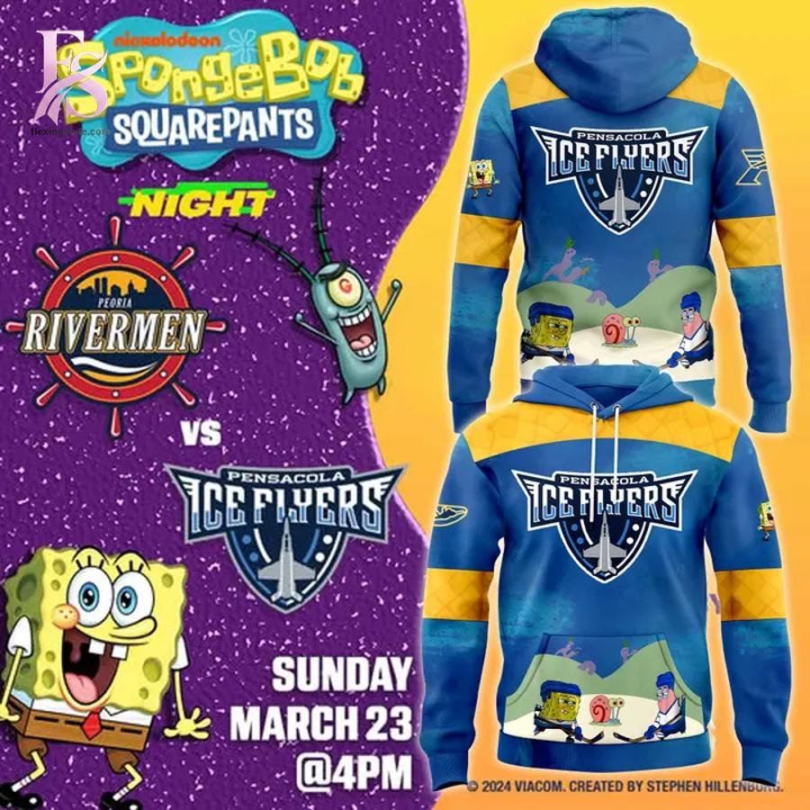 Pensacola Ice Flyers SpongeBob Hoodie