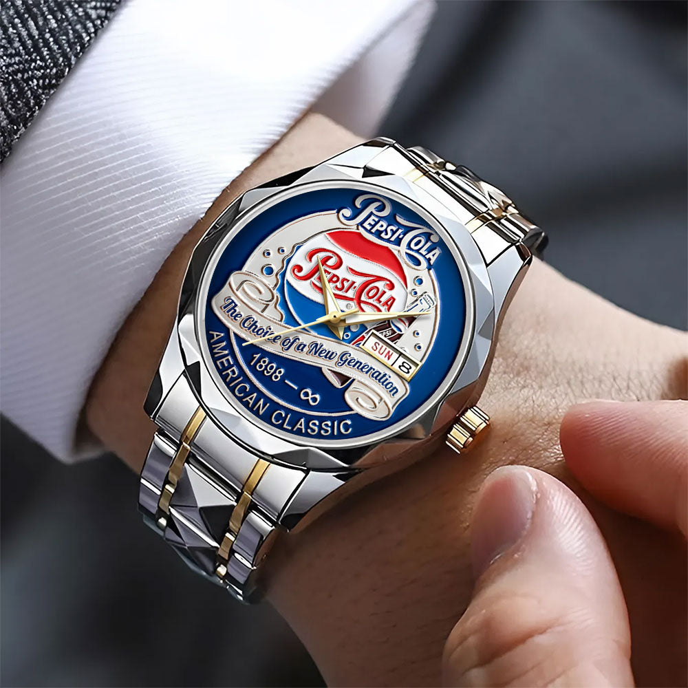 Pepsi Alloy Luxury Quartz Watch – TANTN20834