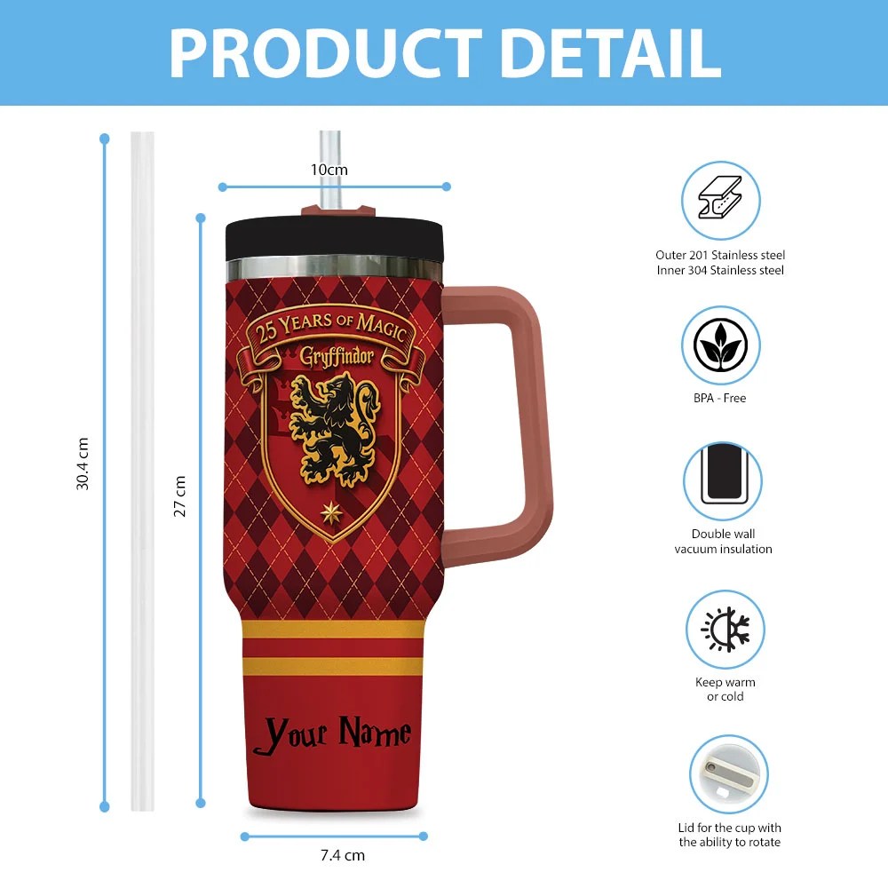 Personalized Harry Potter 25th Anniversary 40oz Tumbler – TMTHU9449