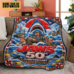 Personalized Jaws 50th Anniversary Quilt Blanket – TMTHU9934