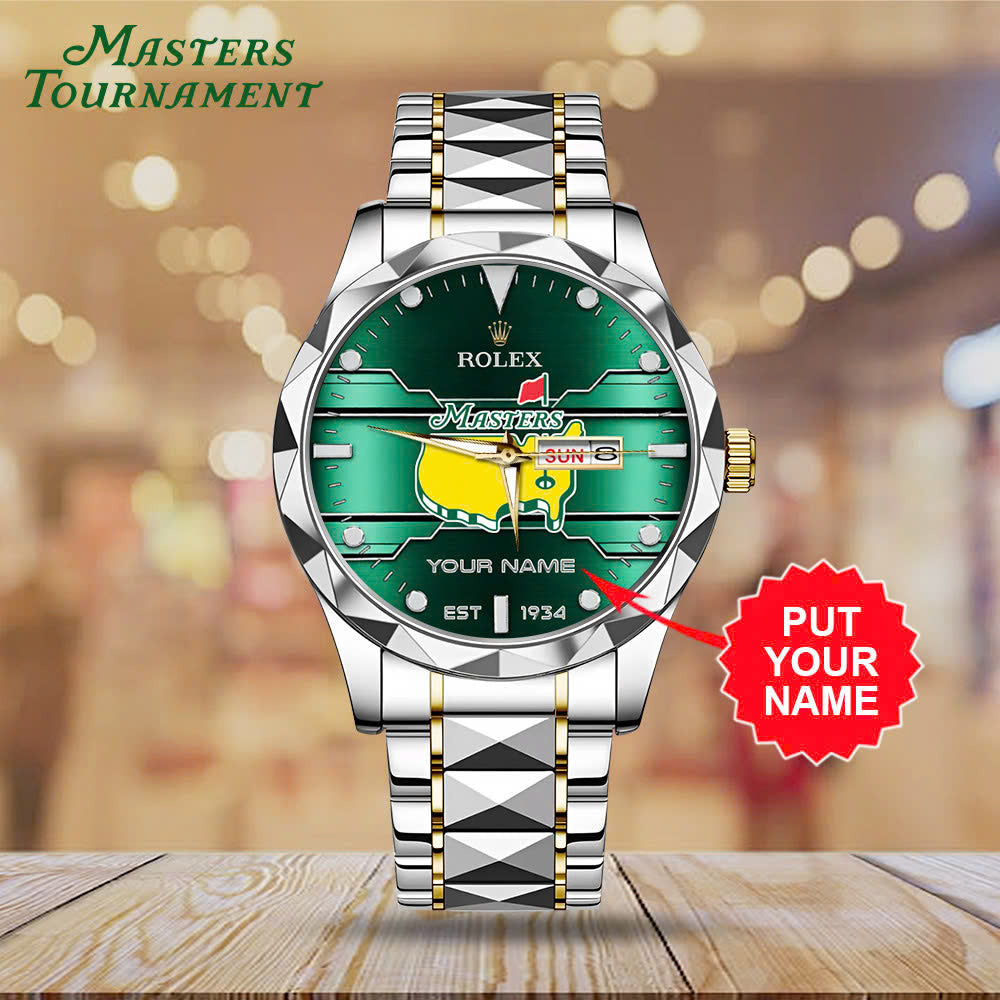 Personalized Masters Tournament x Rolex Alloy Luxury Quartz Watch – MAITM15090