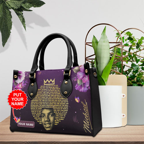 Personalized Michael Jackson Leather HandBag – TMTHU7781