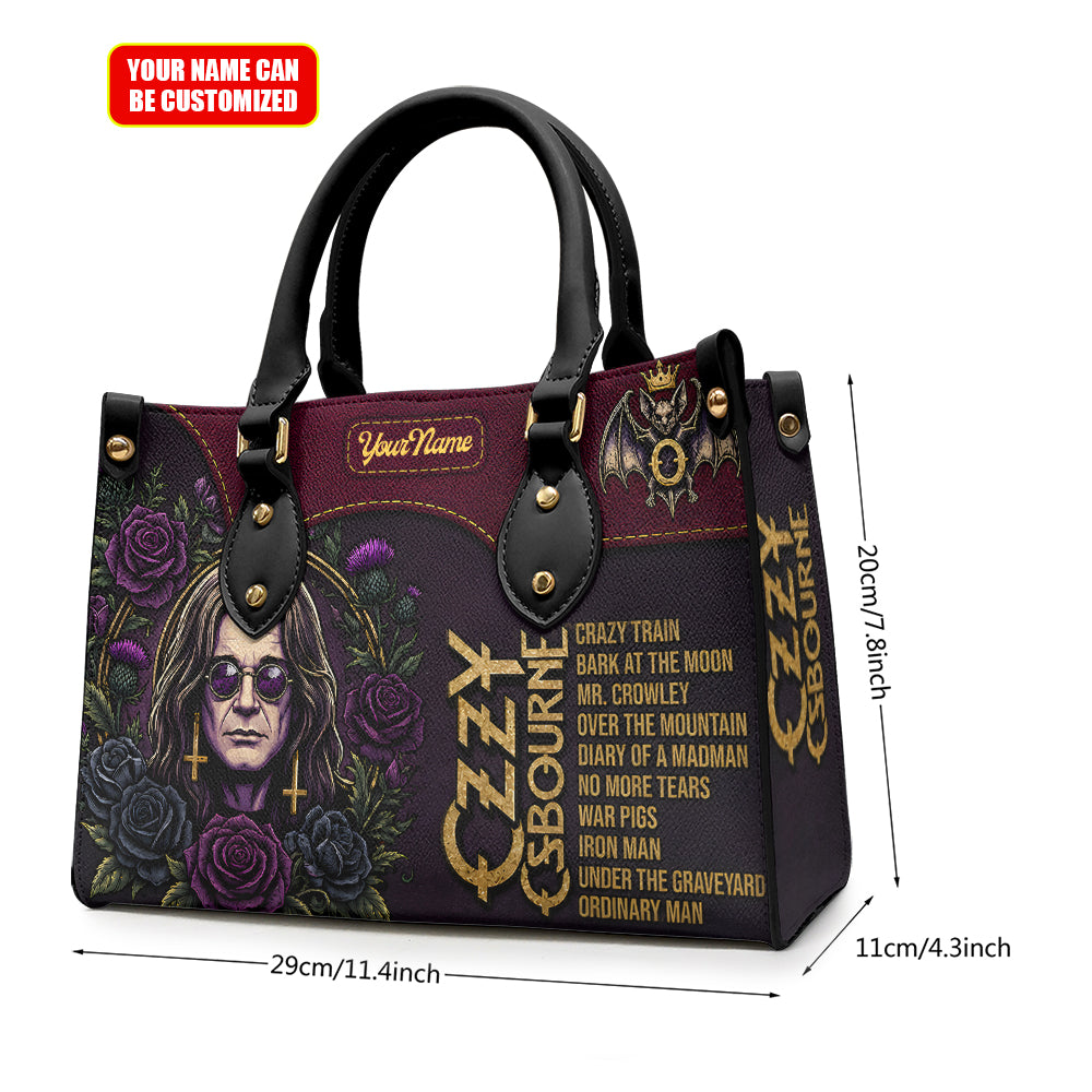 Personalized Ozzy Osbourne Leather HandBag – TMTHU6926