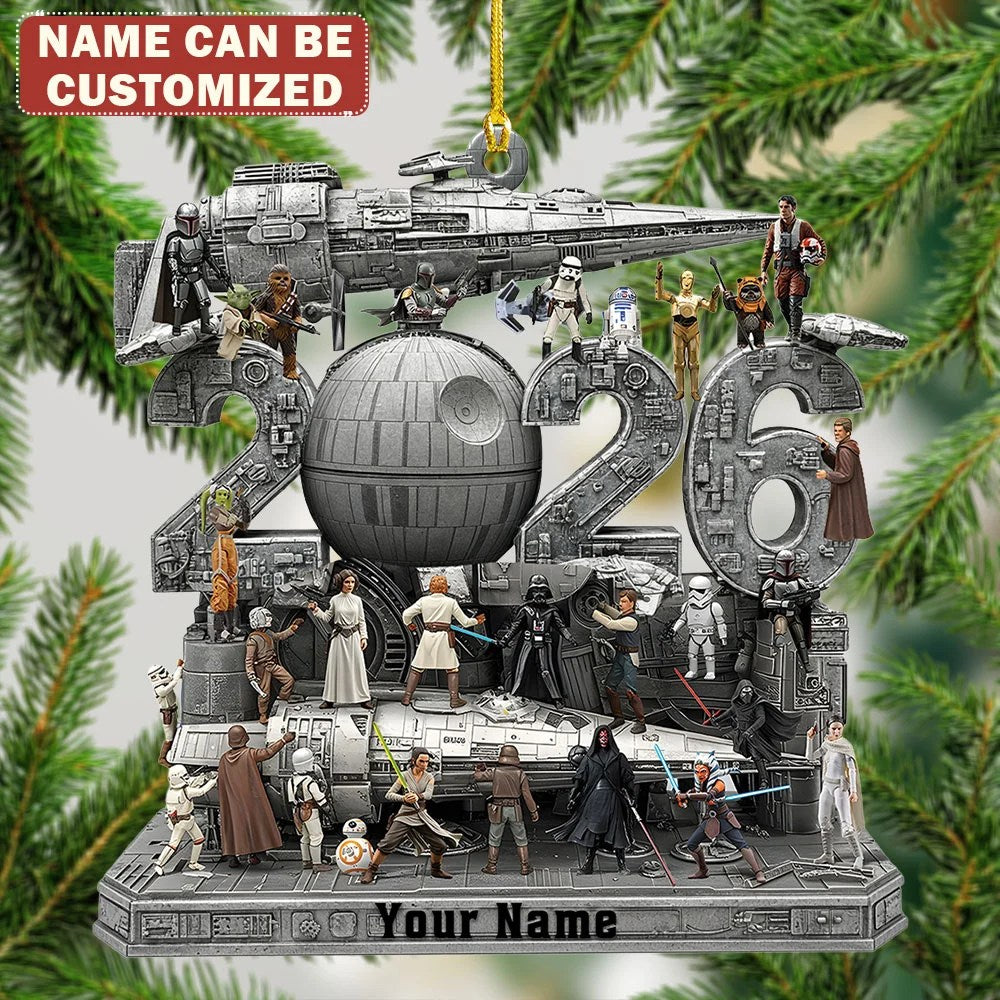 Personalized Star Wars Custom Shape 2-side Printed Acrylic Ornament – TMTHU9727