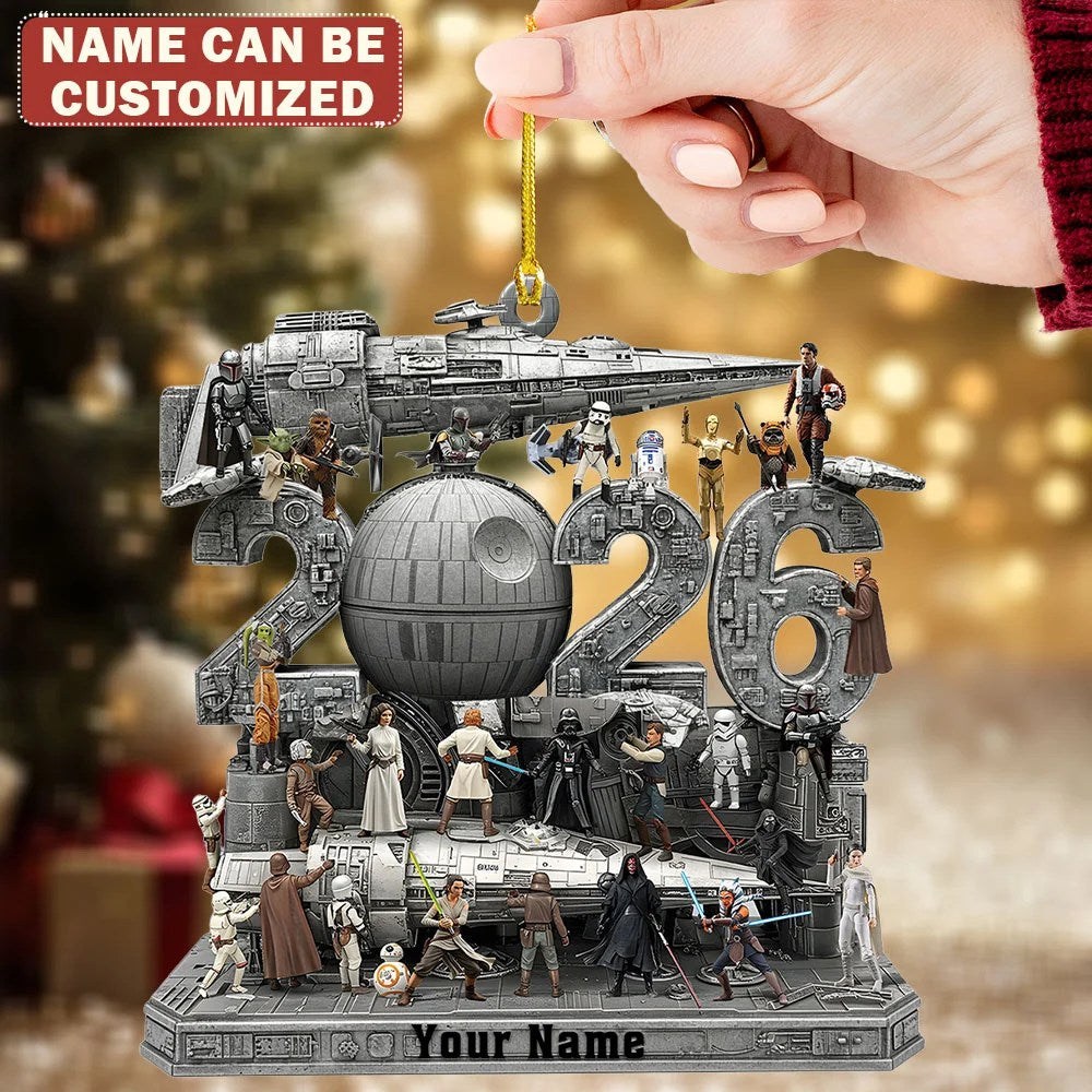 Personalized Star Wars Custom Shape 2-side Printed Acrylic Ornament – TMTHU9727