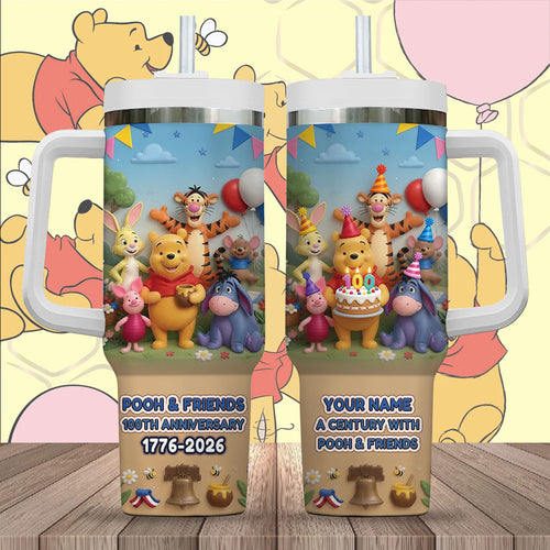 Personalized Winnie-the-Pooh 100th Anniversary 40oz Tumbler – TMTHU7399