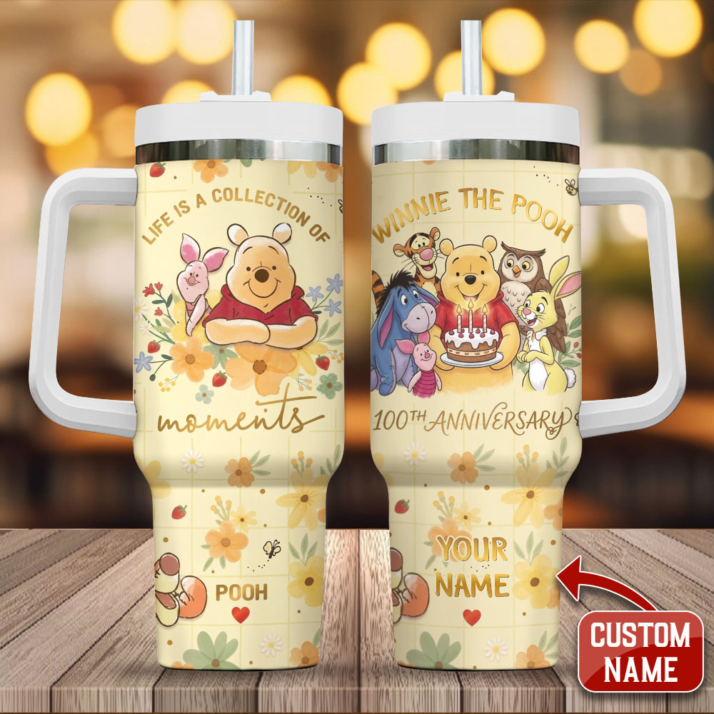 Personalized Winnie-the-Pooh 100th Anniversary 40oz Tumbler – TMTHU6746