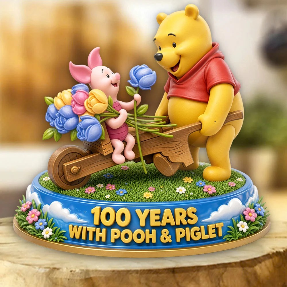 Winnie-the-Pooh 100th Anniversary Custom Shape Acrylic Plaque – TMTHU9167